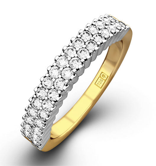 SOPHIE 18K Gold Diamond ETERNITY RING 0.50CT H/SI